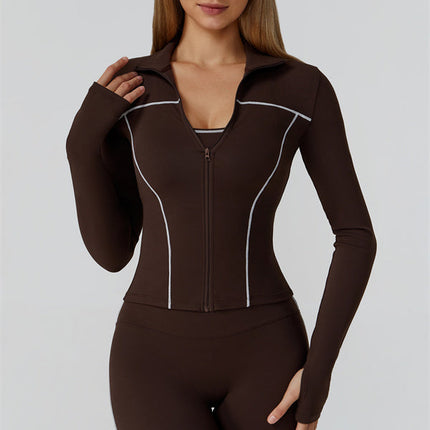 The Venus Zip Top Sports Bra Leggings 3-Piece Set