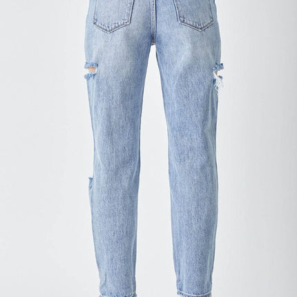 RISEN Distressed Slim Cropped Women Jeans