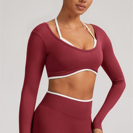 The Elevate Long Sleeve Crop top Leggings 2-Piece Set