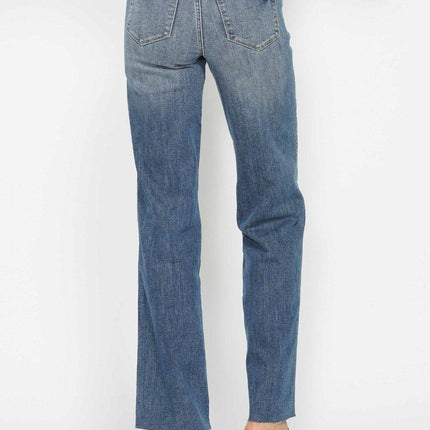 Judy Blue Full Size Tummy Control Straight Women Jeans