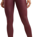 X-Small / Faux Leather Red Merlot Foil