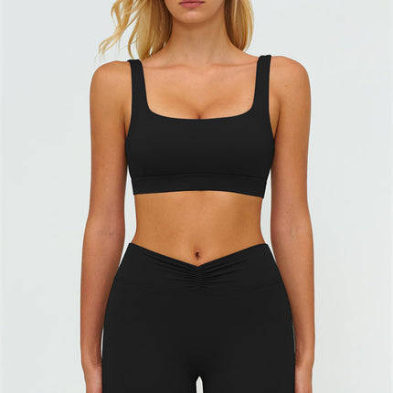 The Lushness V-Back Sports Bra Flared Leggings 2-Piece Set