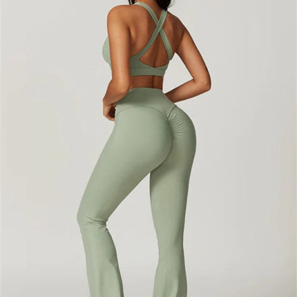 The Isabella Sports Bra Flares 2-Piece Set