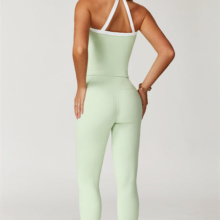 The Quest Cross Back Crop Top Leggings 2-Piece Set