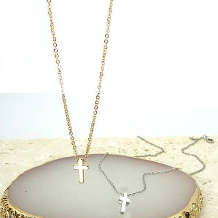 CLASSIC MINI CROSS NECKLACE | 47N15737-CROSS