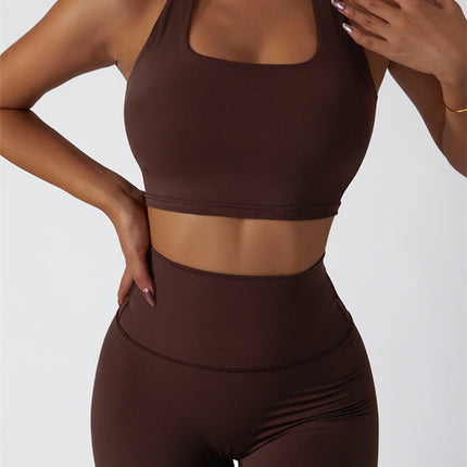 The Seraphine Halter Crop Top Leggings 2-Piece Set