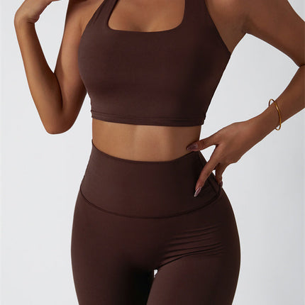 The Seraphine Halter Crop Top Leggings 2-Piece Set