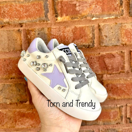 Purple Star Bling Sneakers