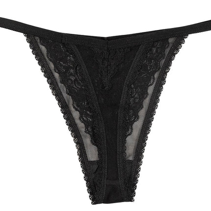 Mesh and Lace Micro Thong