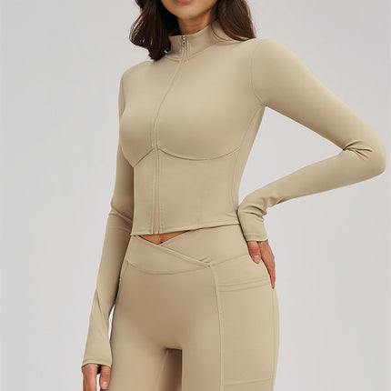The Sizzle Zip Jacket Flared Leggings 2-Piece Set