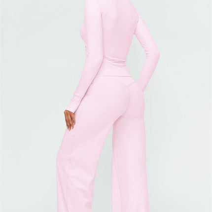 The Twirl Zip Jacket New Straight Leg Pants 2-Piece Set
