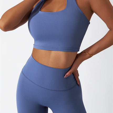The Seraphine Halter Crop Top Leggings 2-Piece Set