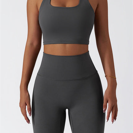 The Seraphine Halter Crop Top Leggings 2-Piece Set