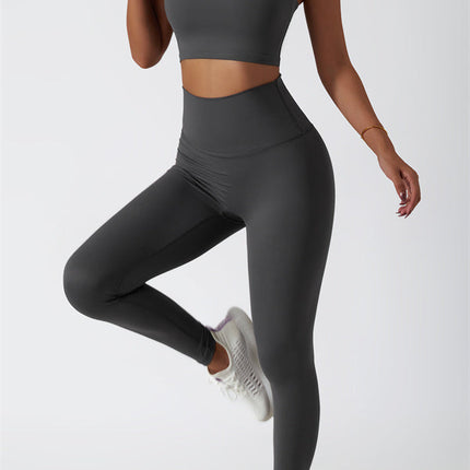 The Seraphine Halter Crop Top Leggings 2-Piece Set
