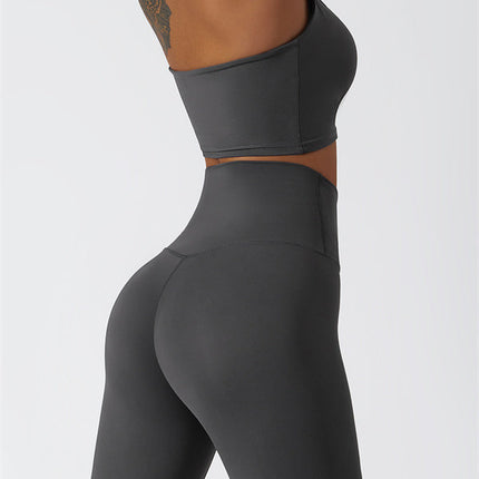 The Seraphine Halter Crop Top Leggings 2-Piece Set