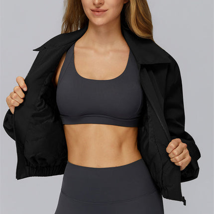 The Elle Form Crop Zip Jacket