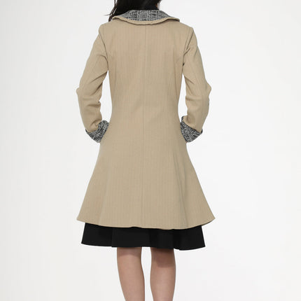 34520 Camel Swing Coat