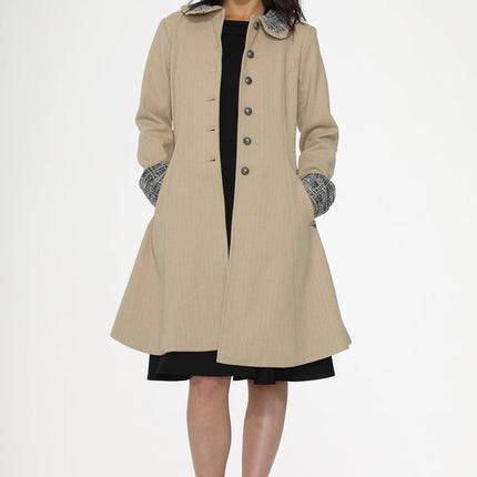 34520 Camel Swing Coat