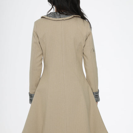 34520 Camel Swing Coat
