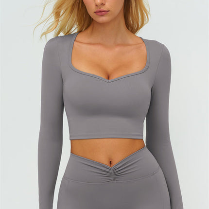 The Lushness Long Sleeve Crop top
