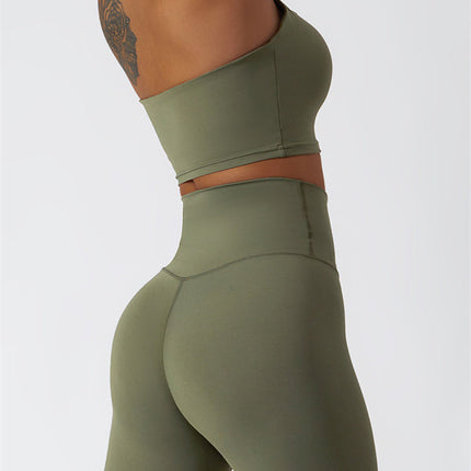 The Seraphine Halter Crop Top Leggings 2-Piece Set