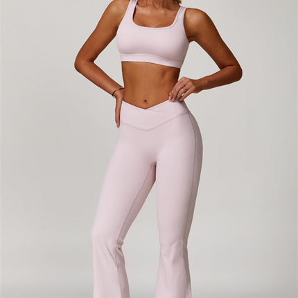 The Lavish Sports Bra Flared Leggings 2-Piece Set