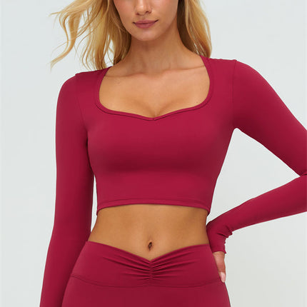 The Lushness Long Sleeve Crop top Shorts 2-Piece Set