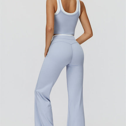 The Canyon Crop Tank Flared Leggings 2-Piece Set