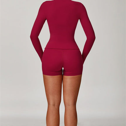 The Refresh Jacket Sports Bra Shorts 3-Piece Set