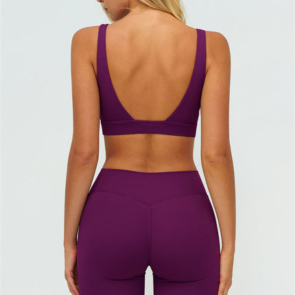 The Lushness V-Back Sports Bra Leggings 2-Piece Set