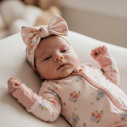 Blush Bloom (Bow Headband)