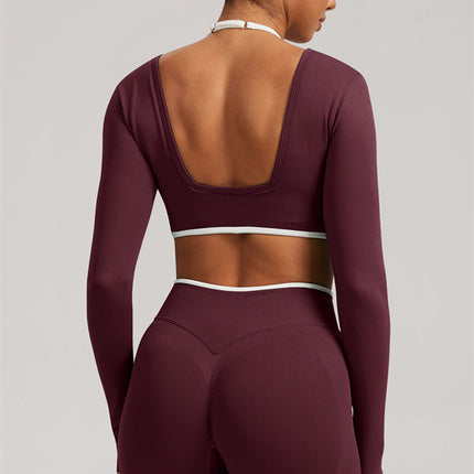 The Elevate Long Sleeve Crop top Leggings 2-Piece Set