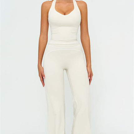 The Amara Crop Top Flared Leggings 2-Piece Set