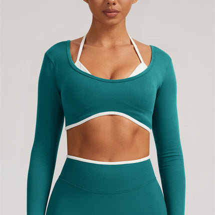 The Elevate Long Sleeve Crop top Leggings 2-Piece Set