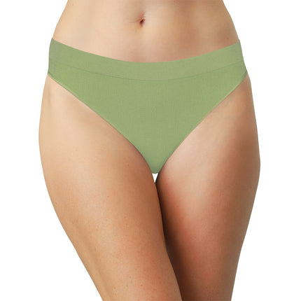 Seamless Ribbed Tag Free Thong - Buy More Save More
