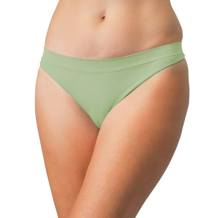 Seamless Ribbed Tag Free Thong - Buy More Save More
