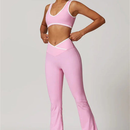 The Stamina Sports Bra Flared Leggings 2-Piece Set