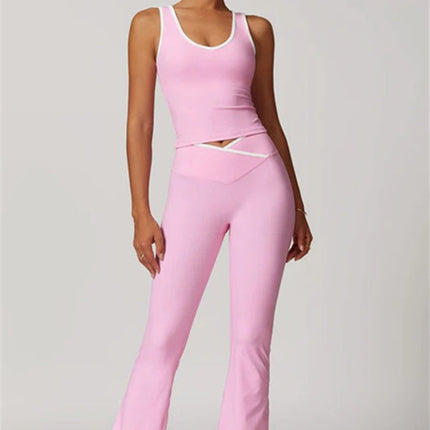 The Stamina Tank Top Flared Leggings 2-Piece Set