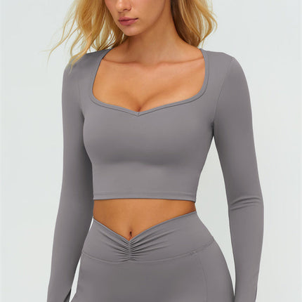 The Lushness Long Sleeve Crop top