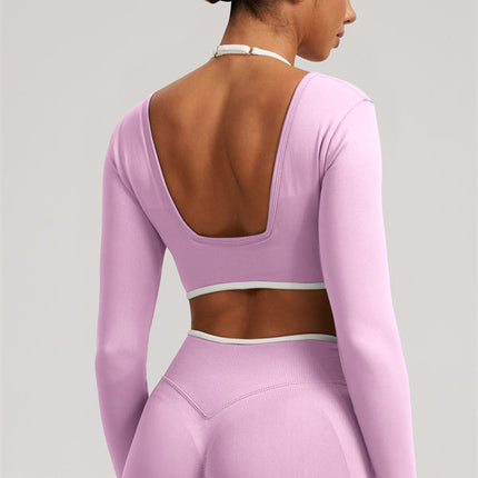 The Elevate Long Sleeve Crop top Leggings 2-Piece Set