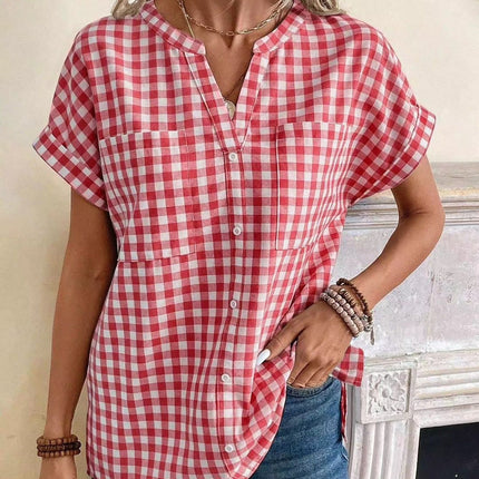 Miss Sparkling Gingham top