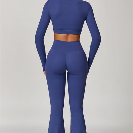 The Lavish Long Sleeve Cut-out Crop Top