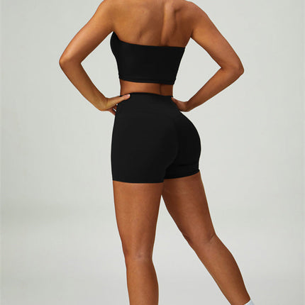 The Seraphine Halter Crop Top Shorts 2-Piece Set