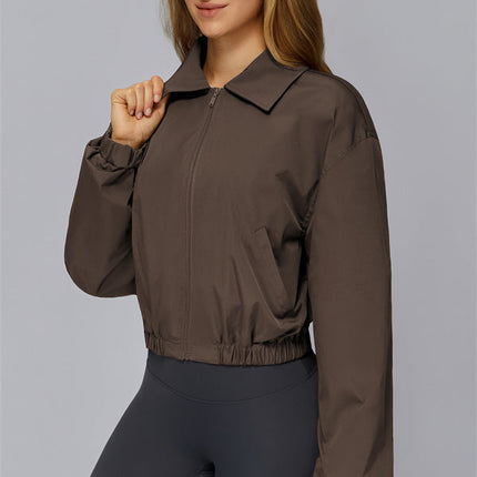 The Elle Form Crop Zip Jacket