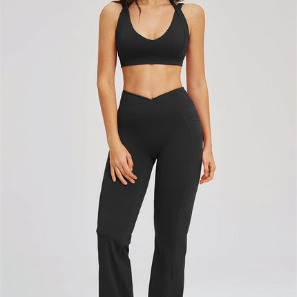 The Sizzle Sports Bra Flared Leggings 2-Piece Set