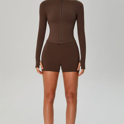 The Jewel Zip Jacket Shorts 2-Piece Set