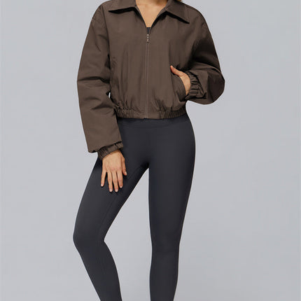 The Elle Form Crop Zip Jacket