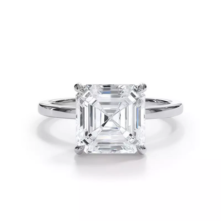 2.00 CTW AGI Certified Lab Grown Diamond Solitaire Engagement Ring – G-VS Clarity, 14K White Gold