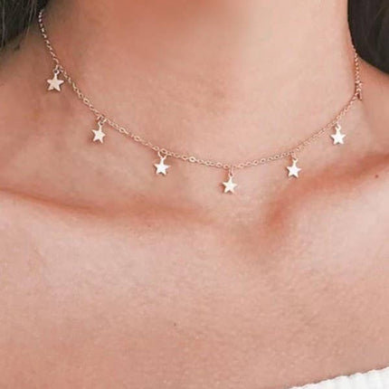 18K STAINLESS STEEL TARNISH FREE STAR NECKLACE