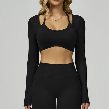 The Prime Long Sleeve Crop Top Leggings 2-Piece Set
